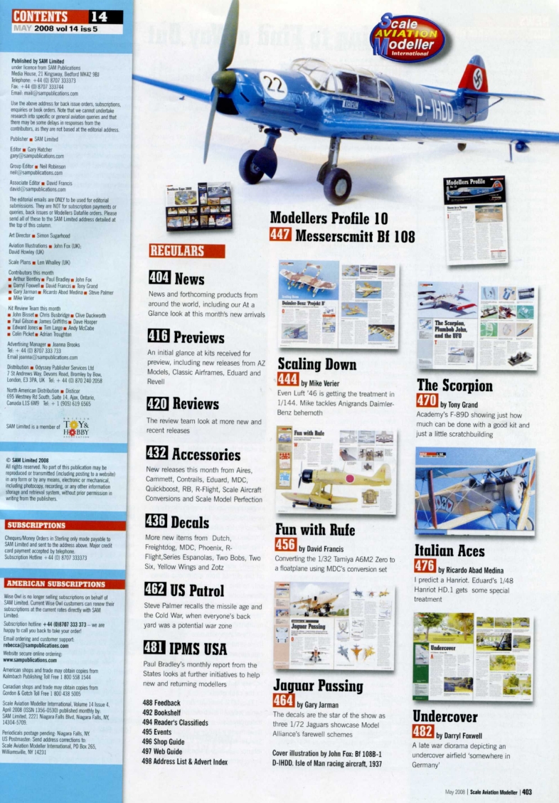 Scale Aviation Modeller International 2008-05
